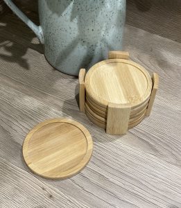 Bamboo Coaster Set