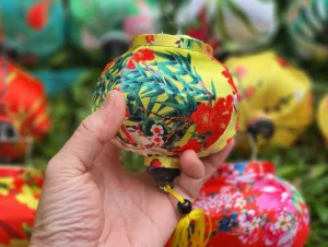 Mini Silk Lantern Ornament